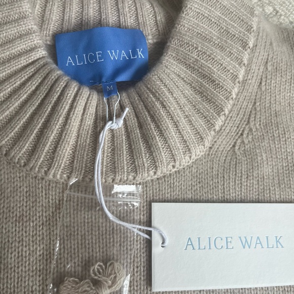 NWT Alice Walk Cashmere Crewneck - Picture 3 of 7